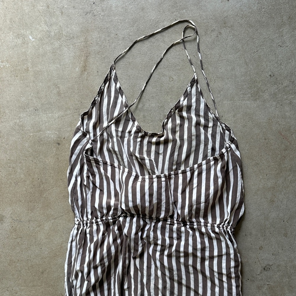 Acacia - Striped Jumpsuit in brown and cream striped - Picture 5 of 6